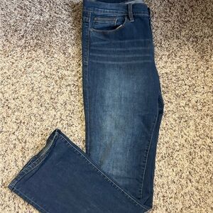 Calvin Klein Womens Dark Blue boot Jeans